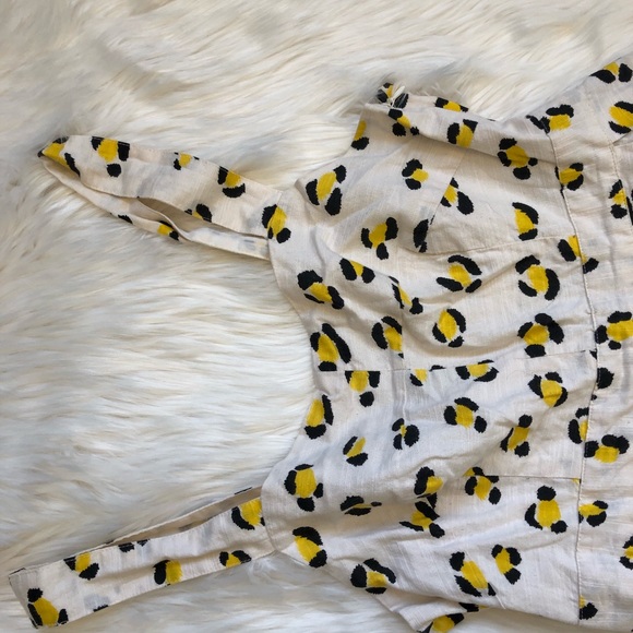 Urban outfitter yellow cheetah spot sun dress - Picture 4 of 8